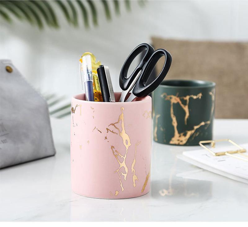 Geometric Marbled Serenity Planter