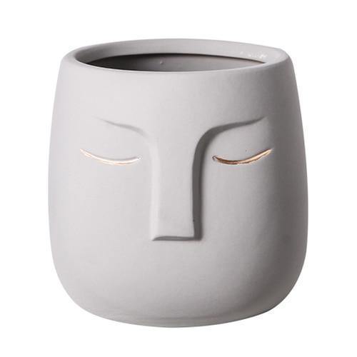 Restful Gaze Abstract Face Planter